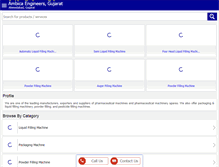Tablet Screenshot of ambicafillingmachine.com
